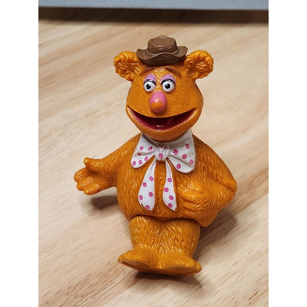 1978 Fozzie Bear Figurine Vintage Muppet Collectible Hong Kong